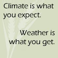 climate is what you expect